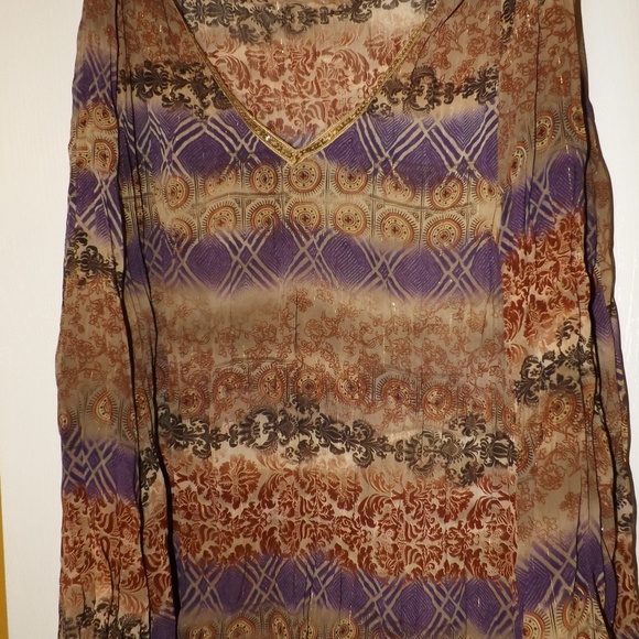 Sheer Top Multiple Colors 1X - Picture 2 of 6